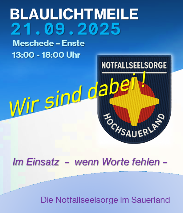 Blaulichtmeile-Flyer